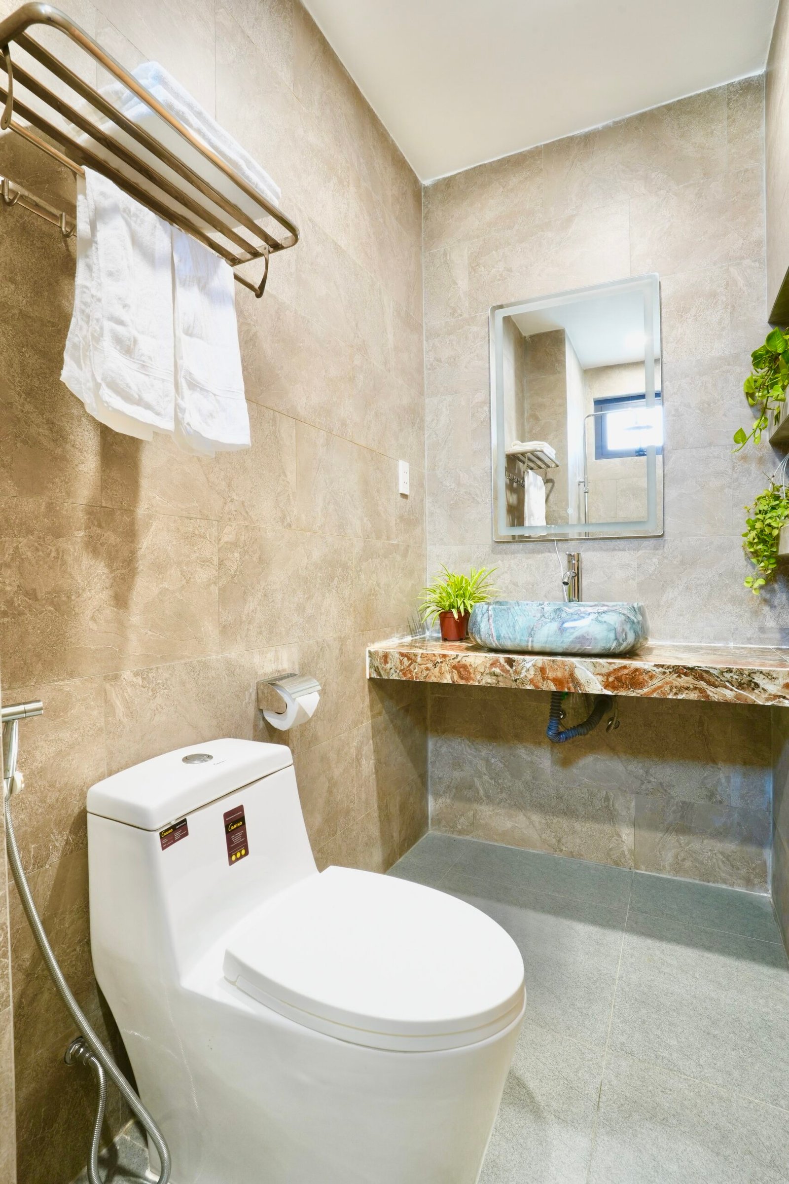 Balcony door and natural airflow in Garden Balcony King Room, Kalinh Homestay Hoi An